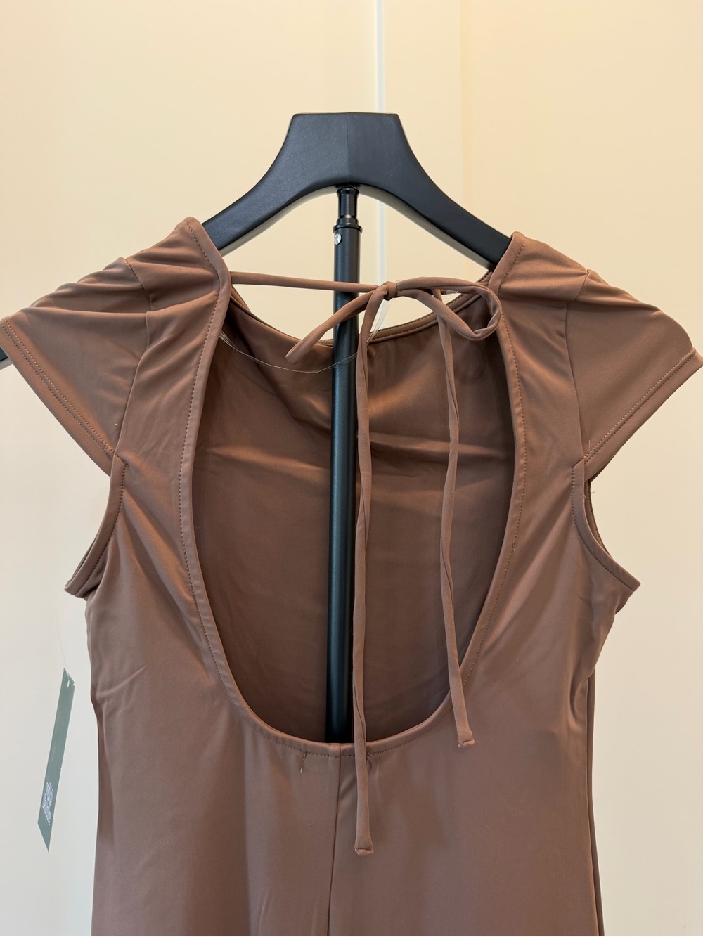Brown Open-Back long Dress Wild Fable small